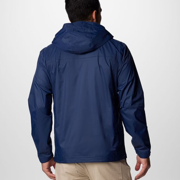NEW Columbia Men's Watertight II Water-Resistant Nylon Rain Jacket Navy, Size M - Picture 3 of 16